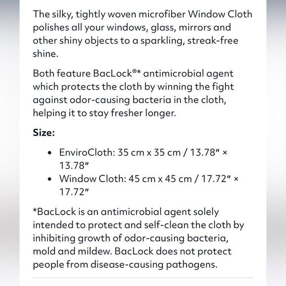 Norwex Enviro Cloth and Window Cloth Basic Package Blue and Blue Stripe NWT - Picture 5 of 11